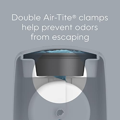 Diaper Genie Playtex Diaper Genie Complete Pail with Built-In Odor Controlling Antimicrobial, Includes Pail & 1 Refill, White , 8.36 Pound - Image 3