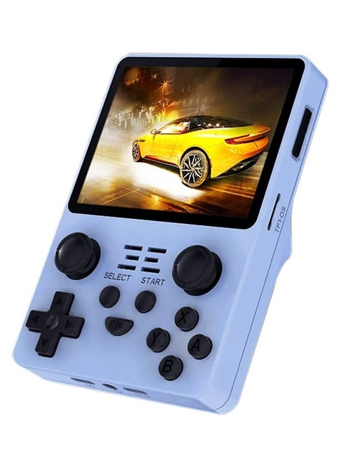RGB20S Handheld Game Console with Retro Open Source System, Preloaded 15000+ Games, RK3326 3.5-Inch 4:3 IPS Screen for Children's Gifts (Blue)