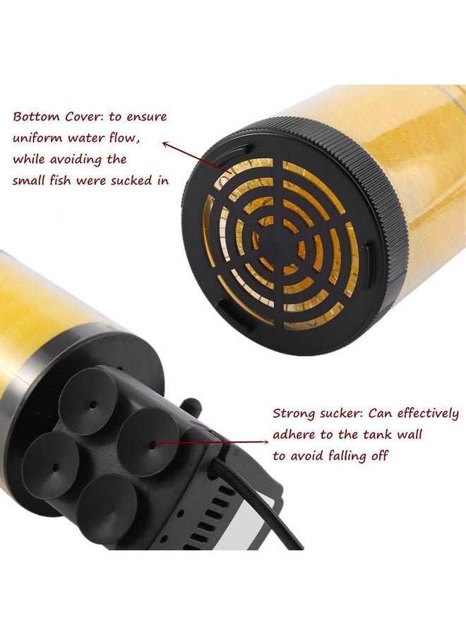 فلتر حوض سمك، حتى 2.5 قدم - فلتر طاقة غاطس لحوض السمك بقوة 20 وات - 3 في 1 للترشيح والأكسجين وتدفق المياه من طبقتين من Petzlifeworld - Image 5