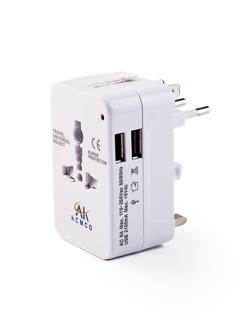 Universal Travel Adapter with USB A port - pzsku/ZF95DDBCB57F02A5613F4Z/45/_/1716039839/38f44cbd-12cc-4bc0-be4a-086d02dc4a68