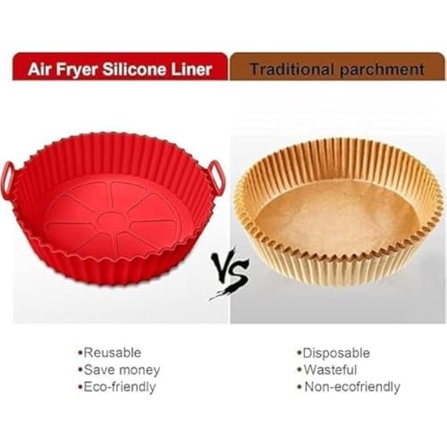 NEKIFACE Air Fryer Accessories Set - Reusable Silicone Air Fryer Liners, Oil Sprayer for Cooking, Silicone Mitts, Basting Brush & Spatula - Non-Stick Food Grade Ninja, Cosori, & Vortex Compatible - Image 4