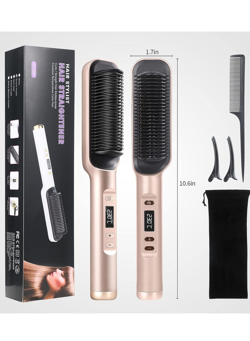 آي كي مجفف ومصفف شعر 3 في 1 بتقنية الأيونات، مع 3 ملحقات وزر الهواء البارد – ذهبي شامباني - Image 1