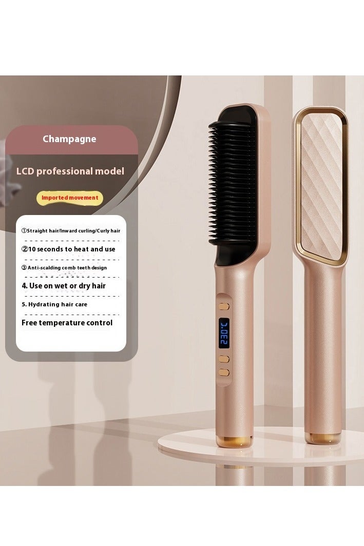 آي كي مجفف ومصفف شعر 3 في 1 بتقنية الأيونات، مع 3 ملحقات وزر الهواء البارد – ذهبي شامباني - Image 3