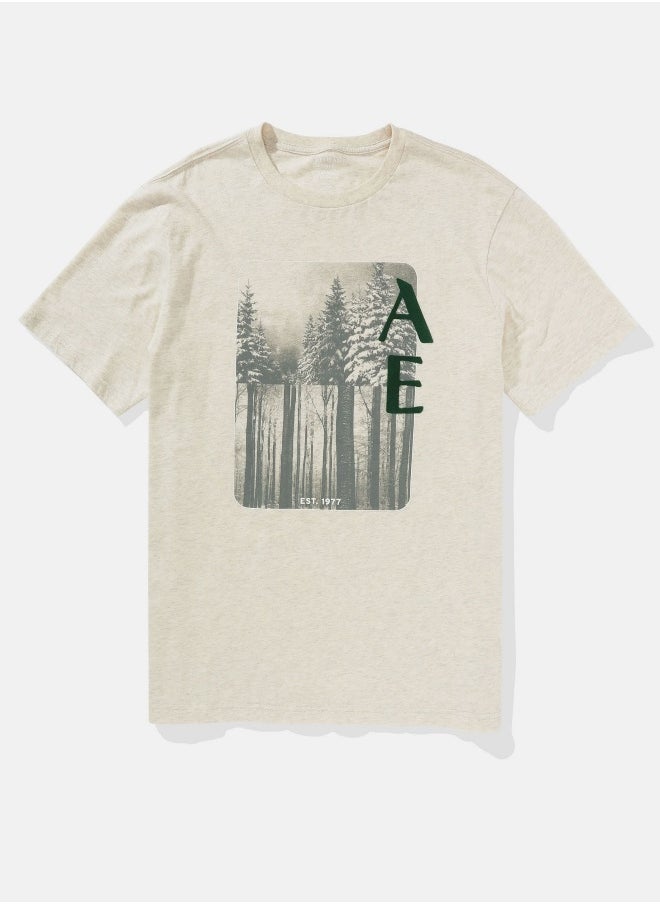 American Eagle - AE Super Soft Logo Graphic T-Shirt - Image 1