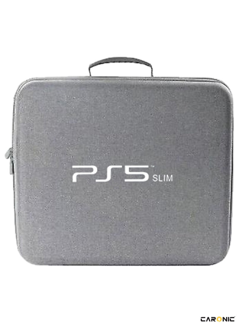 CARONIC Storage Bag For PS5 Slim Console Carrying Case Compatible For Playstation 5 Slim  - Image 1