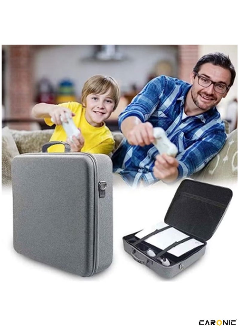 CARONIC - Storage Bag For PS5 Slim Console Carrying Case Compatible For Playstation 5 Slim - Image 1