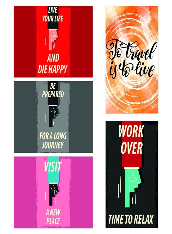 PRINTELLIGENT Quote and motivational poster set of 10 size (45 cm x 30 cm) d88 - Image 2
