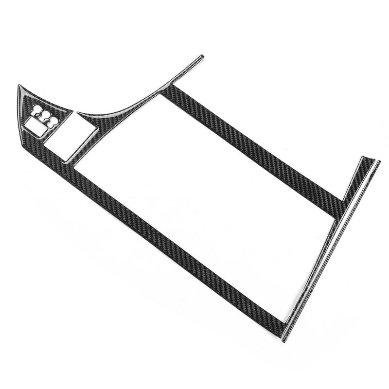 2pcs Carbon Fiber GPS Display Panel Cover Frame Firmly Installing Fit for Prius 2012‑2015 RHD - Image 3