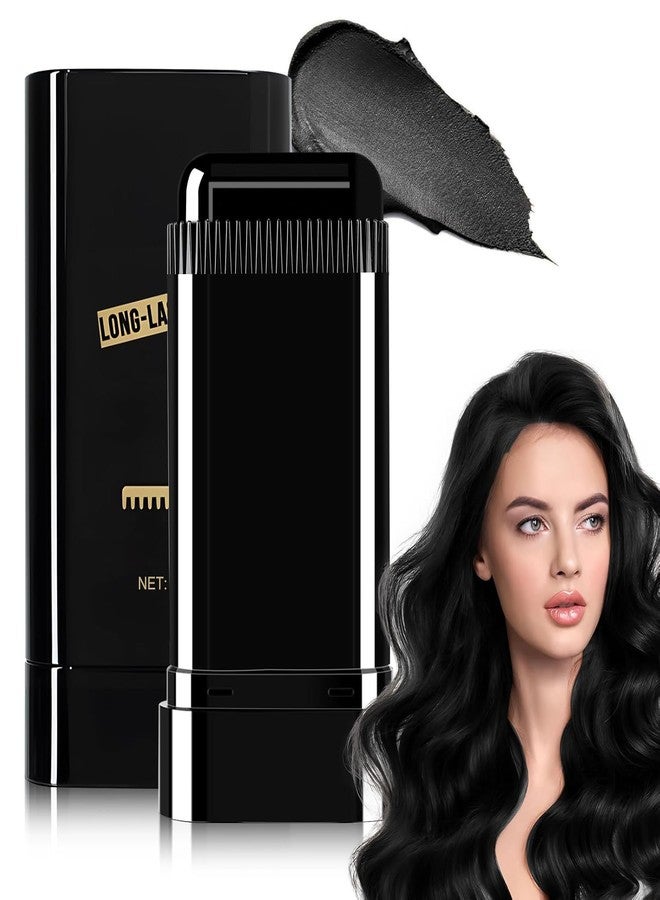 Nuvex Korean Hair Color Comb Stick, Waterproof & Sweat-Proof Grey Coverage, Quick Root Touch-Up Hair Dye Stick, Temporary Hair Color for Men & Women, Safe & Easy to Use (Black, 20g) - Image 1