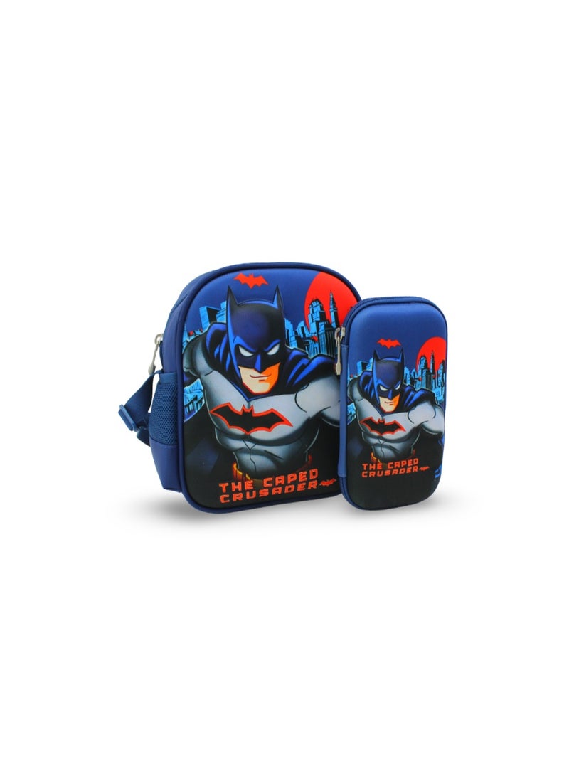 BZ Batman (Lunch Bag + Pencil Case) – Navy - Image 1