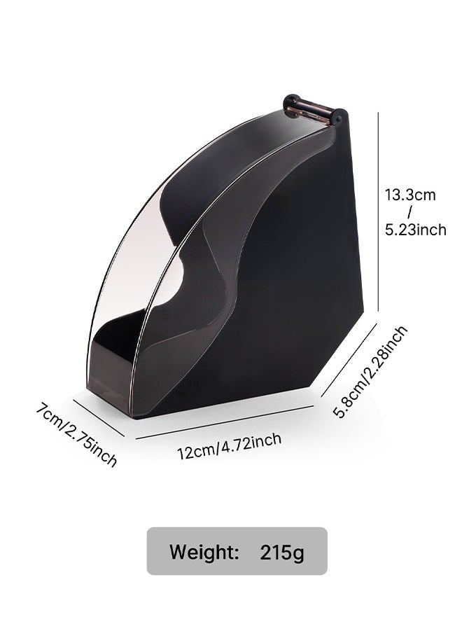 Coffee Filter Holder, Coffee Filter Storage with Dustproof Cover, Coffee Filter Paper Dispenser Rack, Coffee Filter Box for Coffee Shop, Home, Office, Capacity of 200 pcs V60 and Cone Coffee Filters