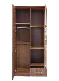 SILA 2 Door Wooden Wardrobe Cabinet Cupboard Engineered Wood Perfect Modern Stylish Heavy Duty With Mirror (8781)  - Image 2