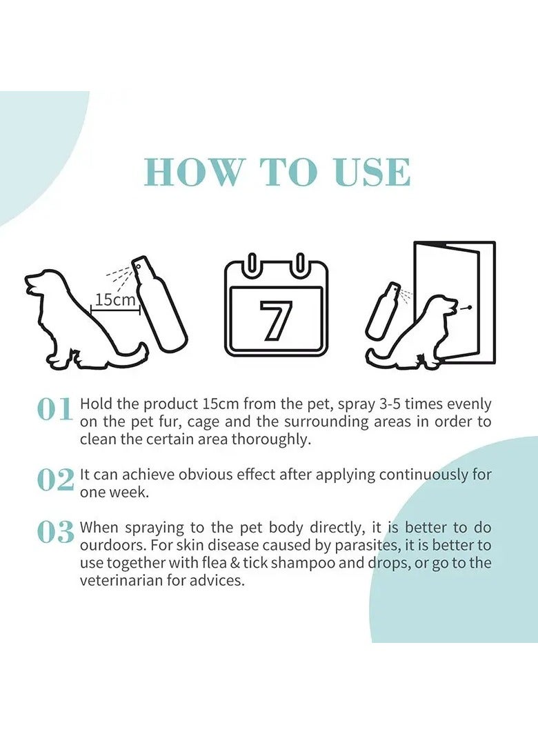 بايولاين بخاخ بيولاين للبراغيث والقراد (عبوة من قطعتين) 2 × 175 مل - Image 3