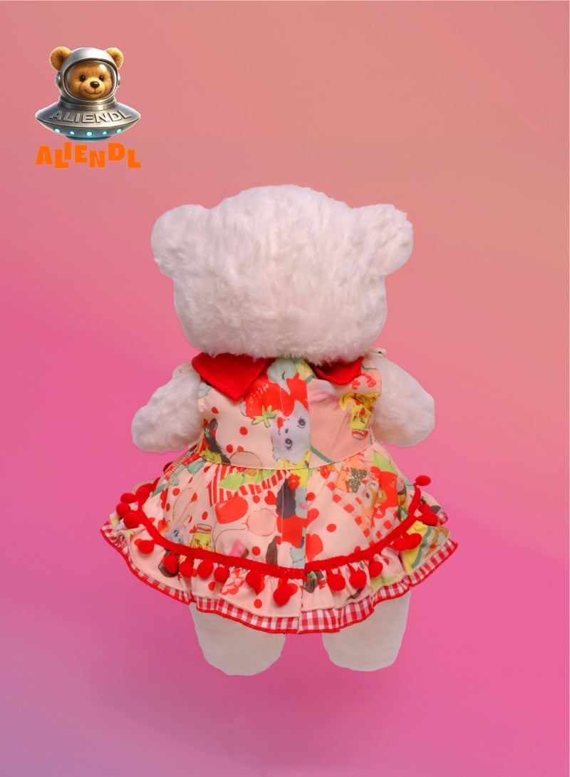 ALIENDL Calm Sheep – Plush Sheep Stuffed Animal Toy for Baby Kids, Soft Cute Sheep Dress Doll Gift Set with Removable Clothes & Pouch, Sweet Gift for Kids, Girls, Friends & Couples - Image 4