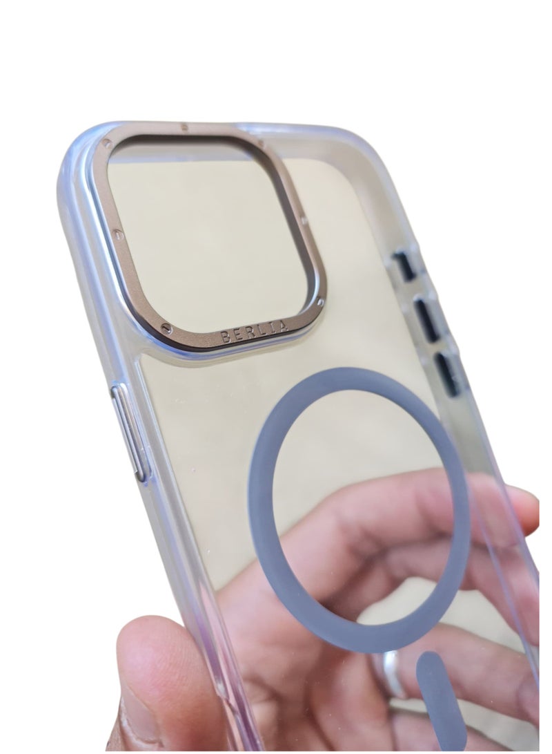 Compatible with Case for iPhone 16 Pro Max 6.7-Inch, Bling Sparkle Shockproof Phone Bumper Cover, (clear &Natural Titanium) - Image 3