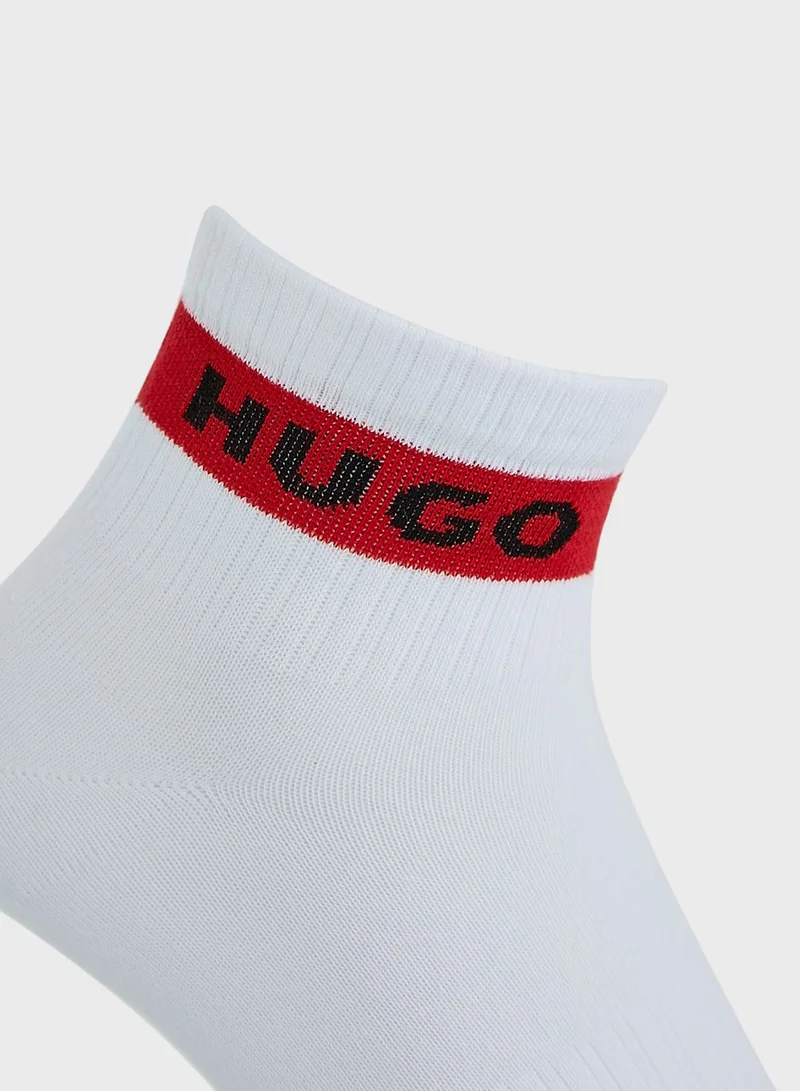 HUGO 3 Pack Logo Socks