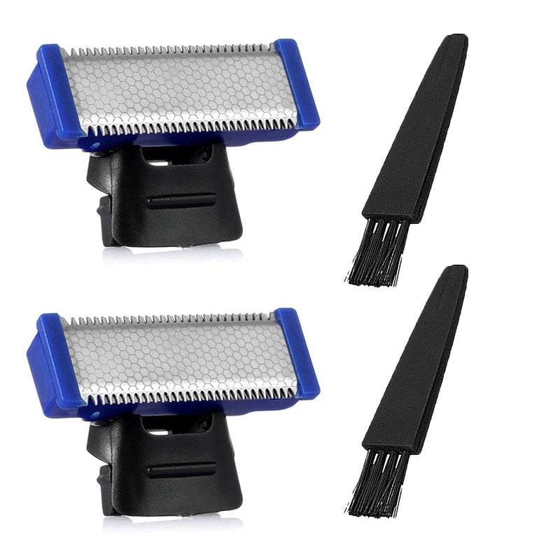 LinMei Razor Replacement Head Compatible for Gen 1 Micro Touches Solo Trimmer Replacement Cutter Head Solo Hybrid Shaver Replacement Blades Include 2 Cleaning Brush - Image 1