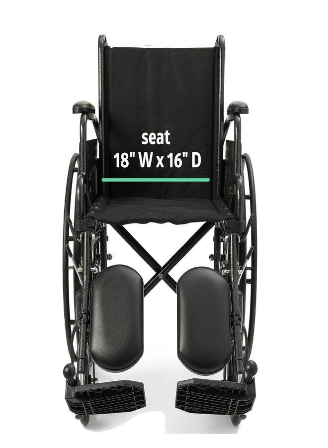 Migeek Wheelchair Seat Upholstery, Wheelchair Replacement seat, Wheelchair Replacement Part with Hardware (18x16) Black(18") - Image 5
