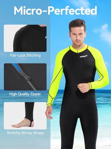 COPOZZ Mens Wetsuit – Full Body UV Protection Wet Suit for Surfing, Diving & Snorkeling - Image 5