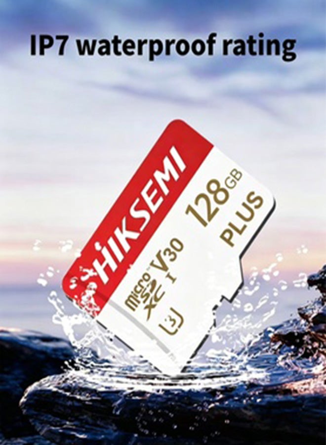 HIKSEMI PLUS 128GB Micro SDXC TF Card, A2 V30 U3 High Speed Memory Card, IP7 Waterproof Multi-Resistant Micro SD Card for CCTV Camera, Dash Cam, DSLR Camera & Tablet - Image 2