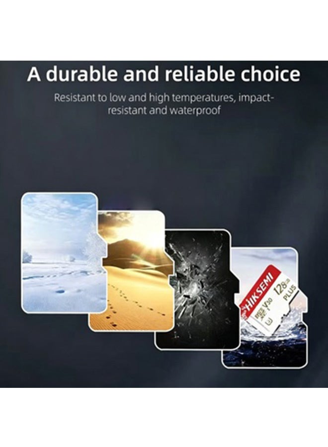 HIKSEMI PLUS 128GB Micro SDXC TF Card, A2 V30 U3 High Speed Memory Card, IP7 Waterproof Multi-Resistant Micro SD Card for CCTV Camera, Dash Cam, DSLR Camera & Tablet - Image 3