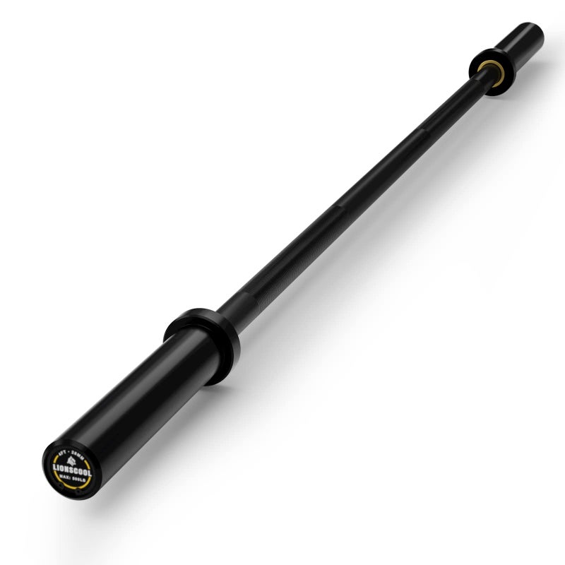 LIONSCOOL Premium 4ft Barbell (Black E-coating, 4FT, 500LBS) - Image 1