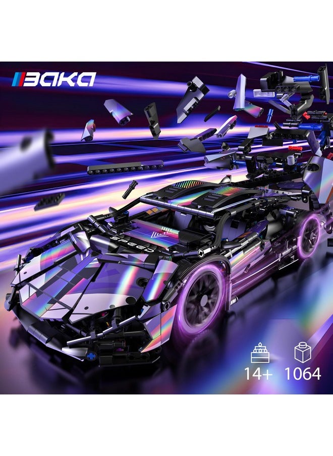 BAKA BAKA Sports Cars Building Kit for Kids, Teens, and Adults - STEM Educational Construction Toys Car 1:14 Technic Car, Toys for 8 9 10 11 12+ Year Old Boys, Gift for Birthday, Christmas, Valentine Day  - Image 3