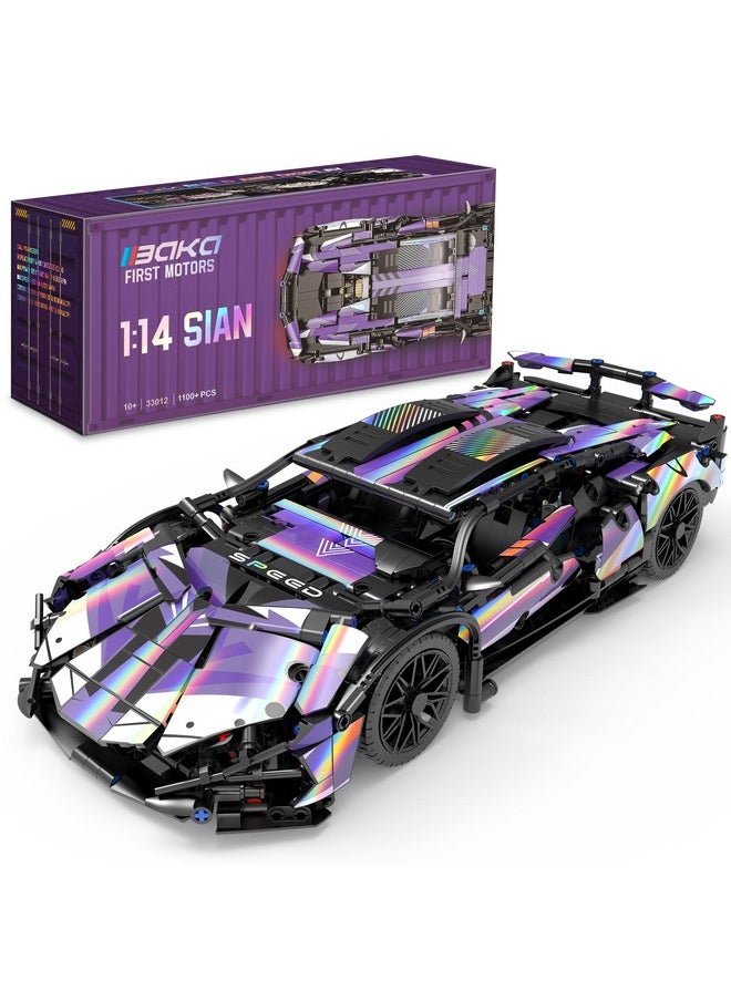 BAKA BAKA Sports Cars Building Kit for Kids, Teens, and Adults - STEM Educational Construction Toys Car 1:14 Technic Car, Toys for 8 9 10 11 12+ Year Old Boys, Gift for Birthday, Christmas, Valentine Day  - Image 1