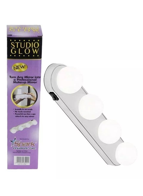 Kit of 4 Bulbs Makeup Spotlights for Bathroom Mirror