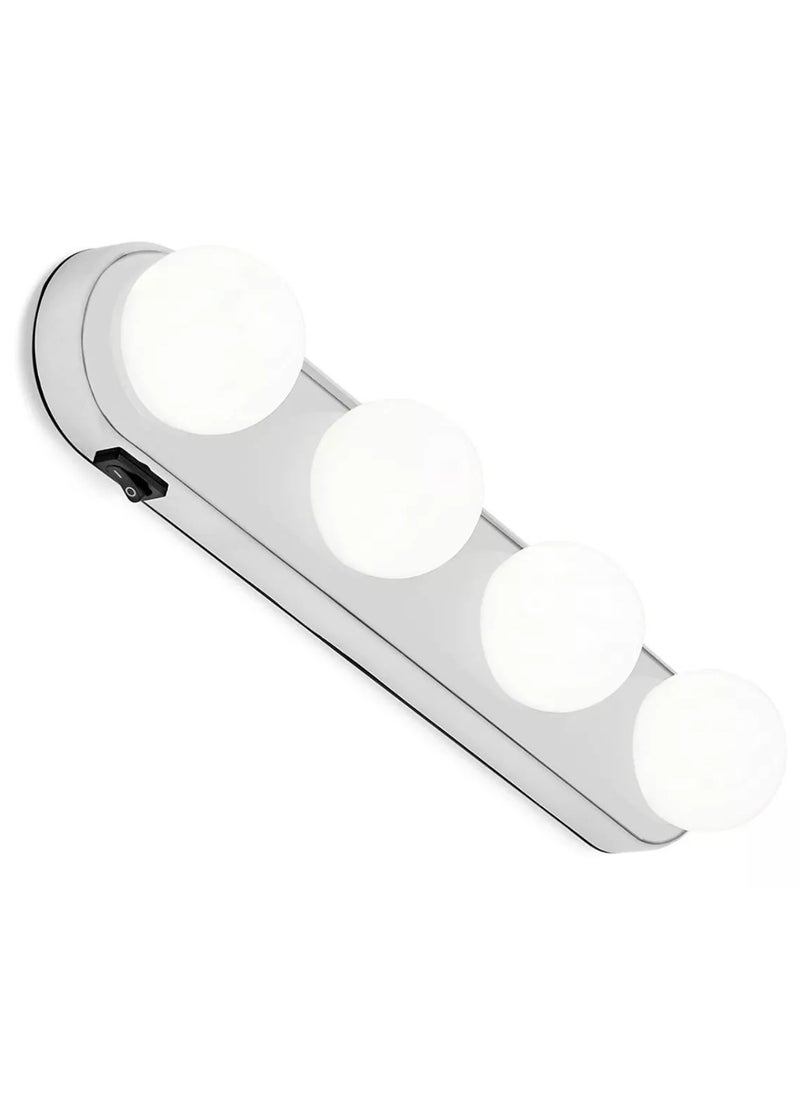 Kit of 4 Bulbs Makeup Spotlights for Bathroom Mirror