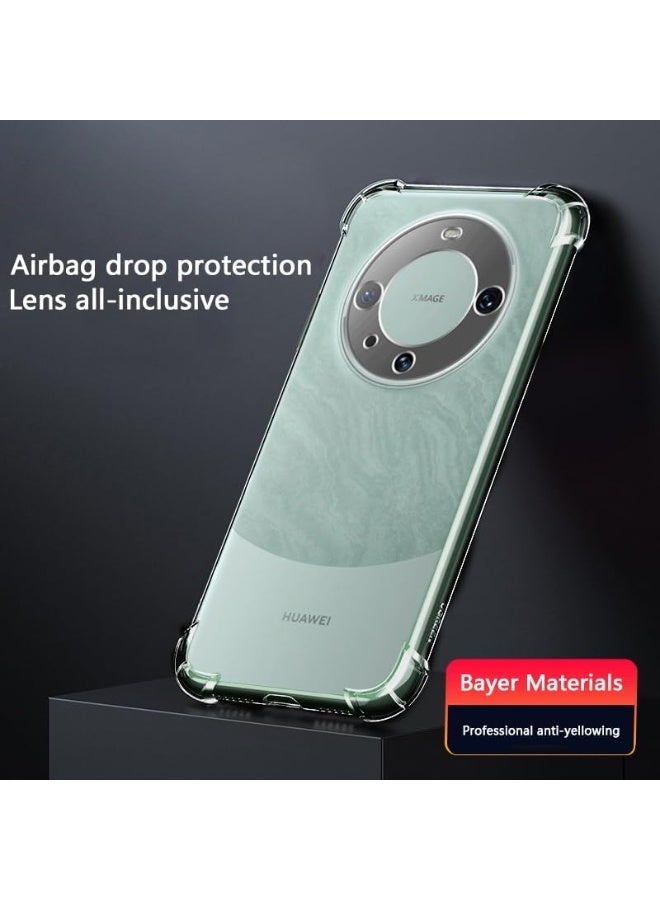 Huawei Mate 60 Pro Plus 5G Case,Huawei Mate 60 Pro Plus 5G Phone Case Clear Transparent Reinforced Corners TPU Shock-Absorption Flexible Cell Phone Cover for Huawei Mate 60 Pro+ / Mate 60 Pro Plus 5G - Image 4