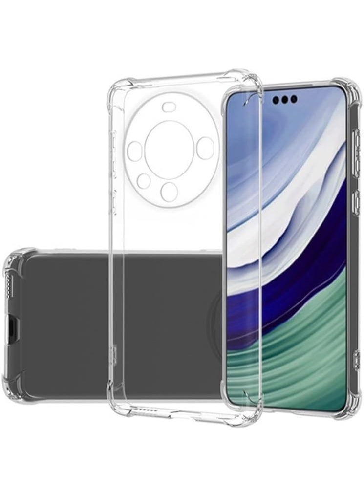 Huawei Mate 60 Pro Plus 5G Case,Huawei Mate 60 Pro Plus 5G Phone Case Clear Transparent Reinforced Corners TPU Shock-Absorption Flexible Cell Phone Cover for Huawei Mate 60 Pro+ / Mate 60 Pro Plus 5G - Image 1
