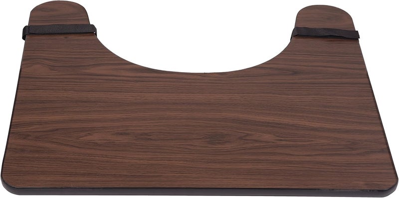 DMI Wood Wheelchair Lap Tray with Semi-Circle Cutout - Convenient Table for Eating, Reading, and Crafts - Image 2