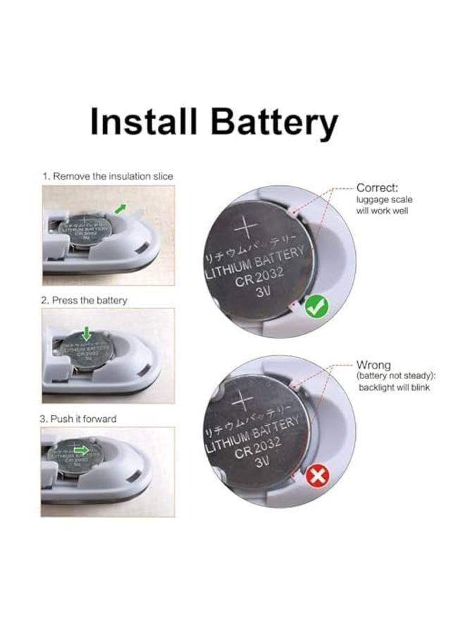Digital Luggage Travel Scale with Overweight Warning Function, Portable Handheld Electronic Weighing Scale with Hook, 50kg and Backlit LCD Display Screen Design for Suitcase Baggage - Image 4