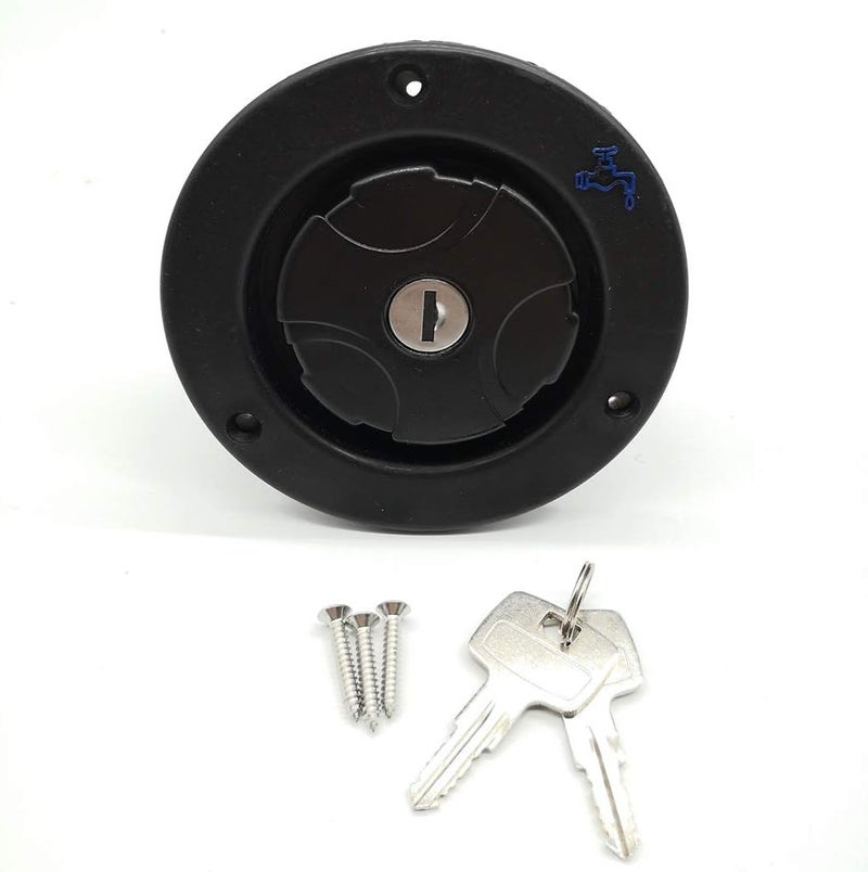 NObranded kuayi RV Fresh Water Locking Cap with Keys - Image 2