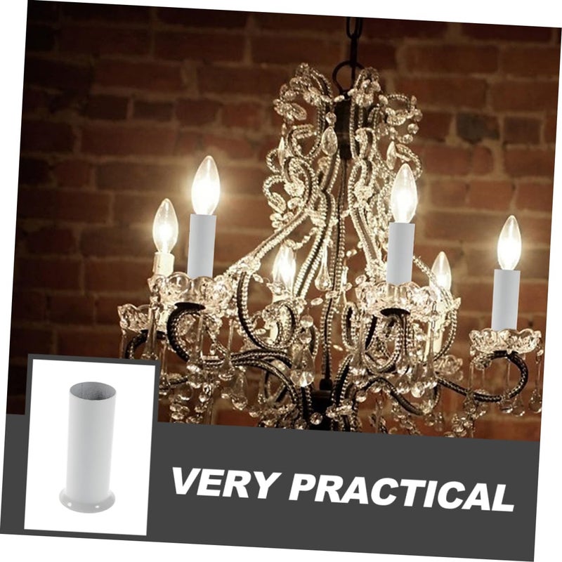 Angoily 15pcs Chandelier Flange Sleeve Ceiling Light Fixture Socket Covers Lamp Base Sleeves for Hanging Light Fixtures - Image 5