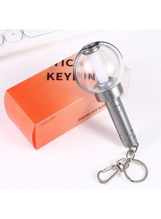 Generic Cute KPOP Light Keychain Silicone Stick Pendant Keyring Bag Accessories Birthday Gift-Color:L-Ships From:CHINA - Image 1