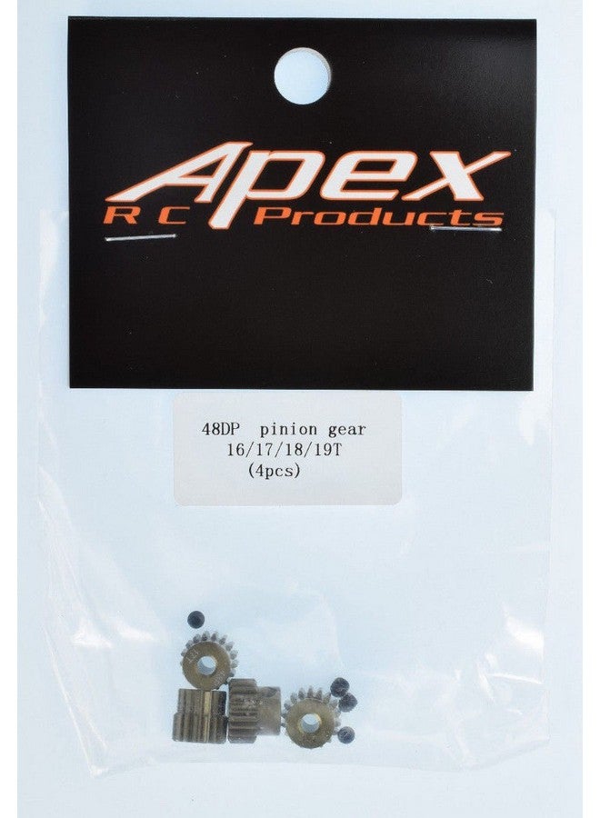Apex RC Products 48 Pitch 16T 17T 18T 19T Aluminum Pinion Gear Set #9750 - Image 5