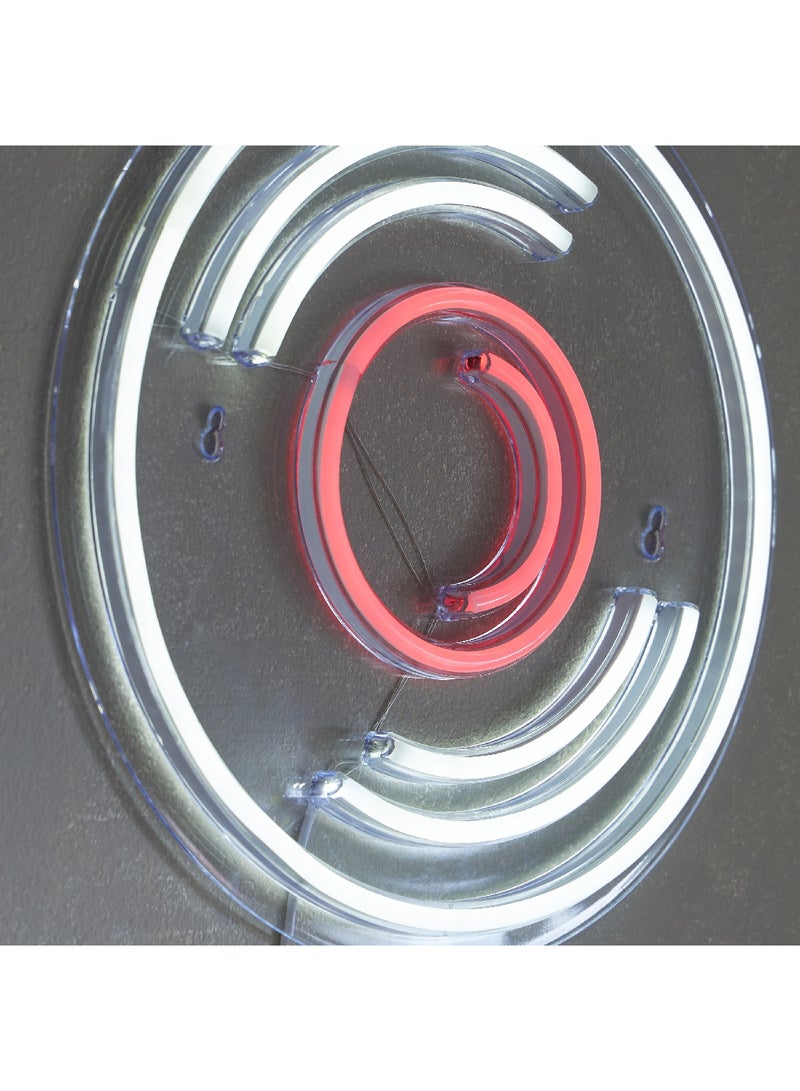 Home Box Lyn Disc Frame LED Neon Light 32 x 32 x 2 cm  - Image 2