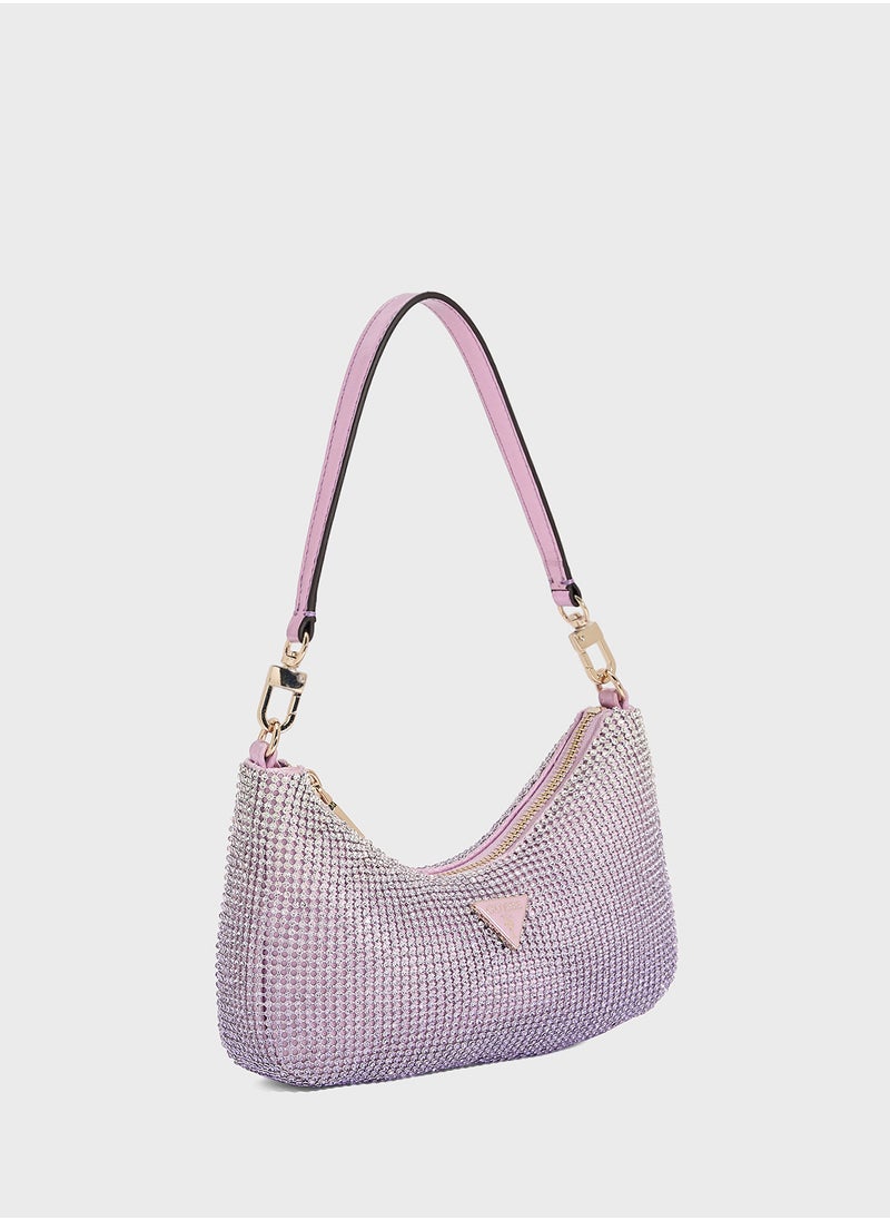 GUESS Zalina Mini Top Zip Shoulder Bag  - Image 3