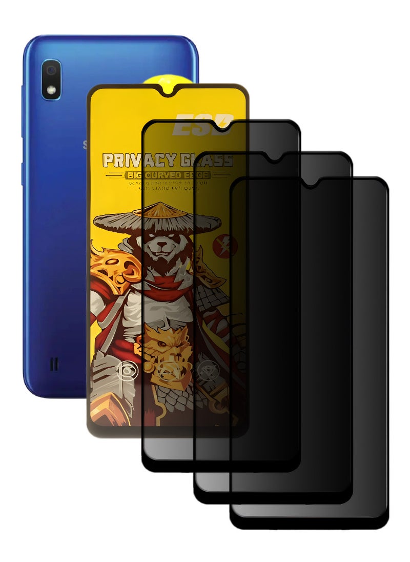 ESD 3 Pieces Tempered Dustproof Glass Screen Protector Compatible For Samsung Galaxy A10 - Image 1