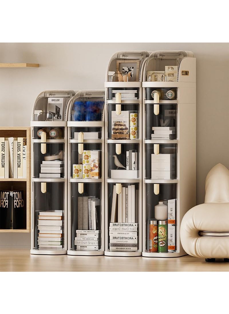 GT-Wheel - Slit Floor Storage Cabinet Narrow Slim Cart Organizer with Clear Drawers and Casters - Image 1