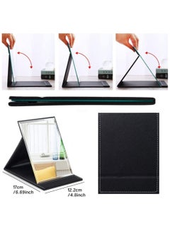 BreeJooy Portable folding vanity mirror, desktop makeup mirror with adjustable stand  - Image 2