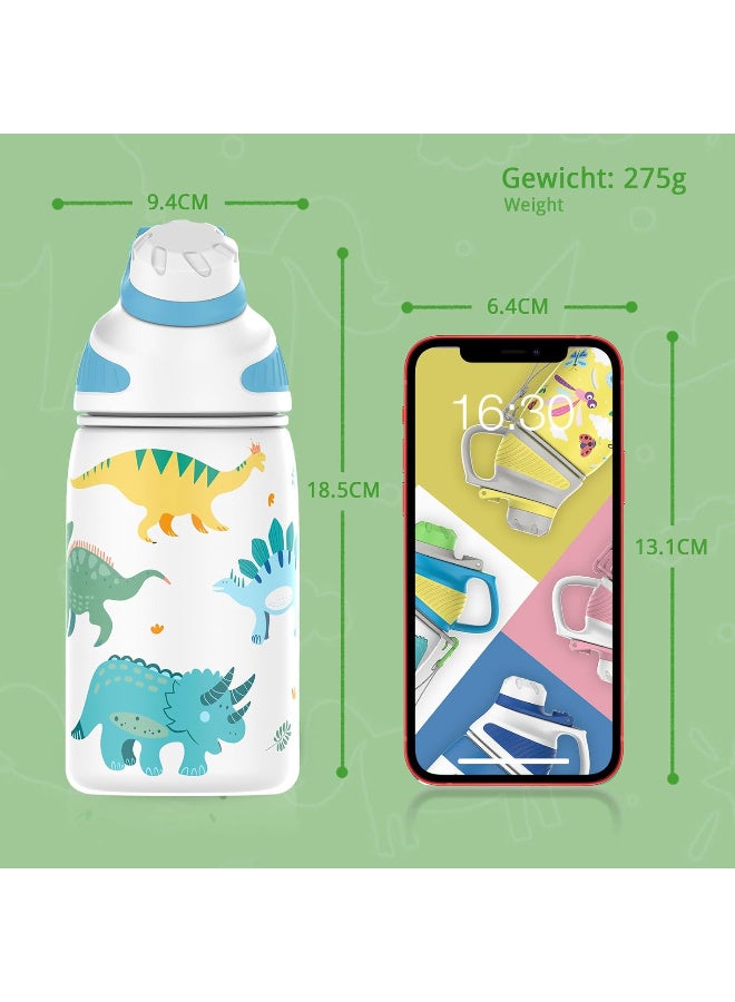 Fjbottle 400 ml Stainless Steel Water Bottle with Magnetic Lid, BPA-Free, Leak-Proof, Keeps Hot/Cold Drinks, Suitable for Kids, School, Outdoor - Image 4