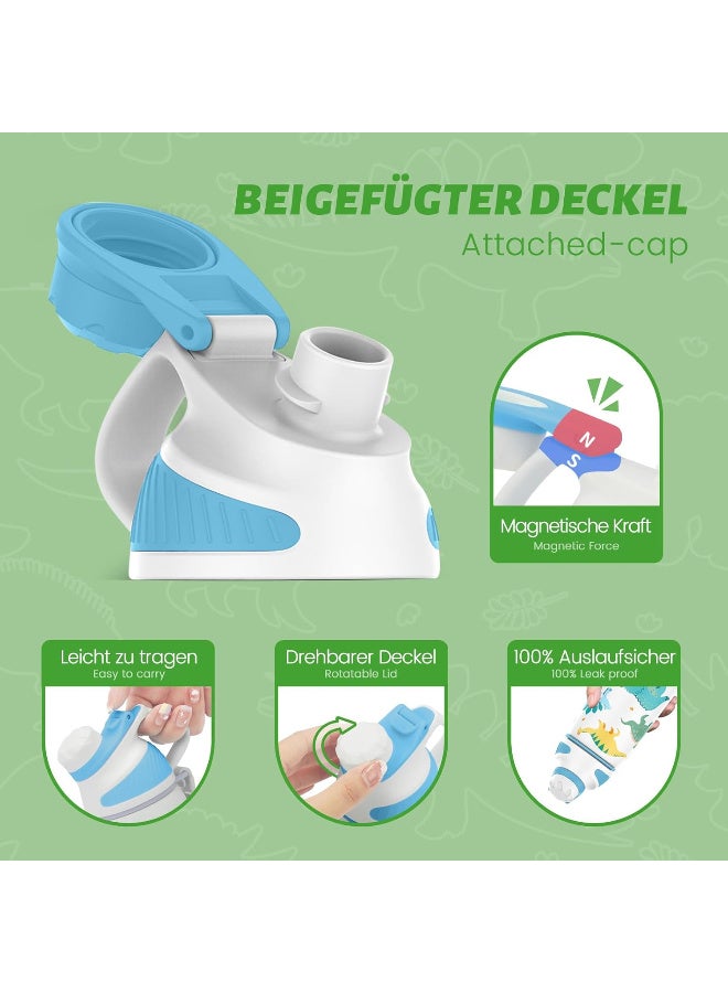 Fjbottle 400 ml Stainless Steel Water Bottle with Magnetic Lid, BPA-Free, Leak-Proof, Keeps Hot/Cold Drinks, Suitable for Kids, School, Outdoor - Image 2