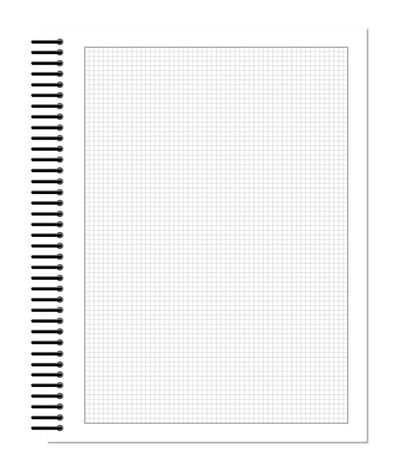 Design Ideation Grid Sketchbook. Spiral Bound Journal Style Sketchbook for Pencil, Ink, Marker, Charcoal and Watercolor Paints. Art, Design and Education. (8.5" x 11") (1) - Image 2
