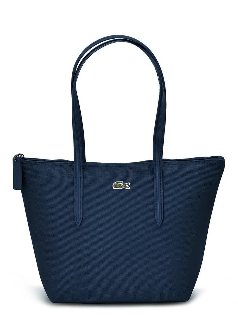 LACOSTE - Lacoste tote bag medium size Dark Blue - Image 1