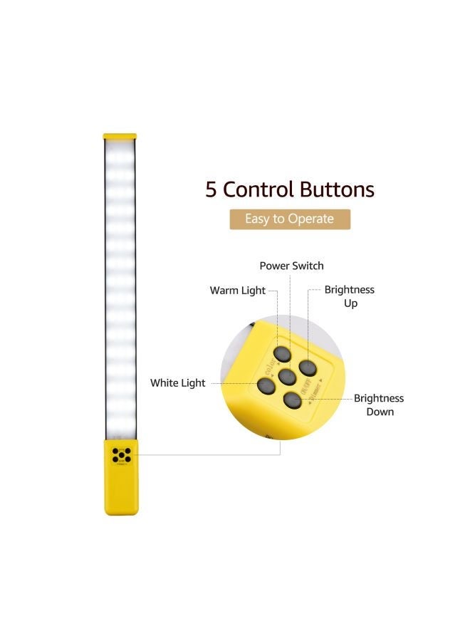 NIBEMINENT Handheld LED Light Tube Yellow  - Image 2