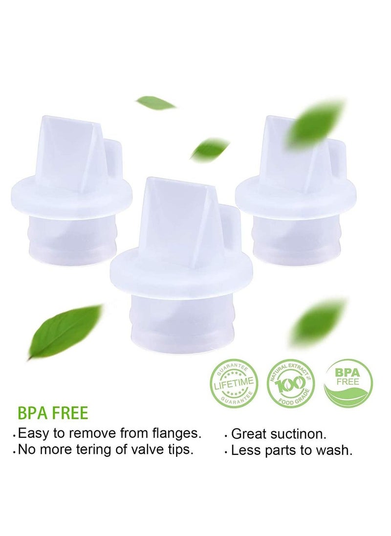 Y&D - Breast Pump Accessories, Duckbill Valves for Most Pumps, Replacement Silicone Valves, BPA/DEHP Free (6 Pack) - Image 1