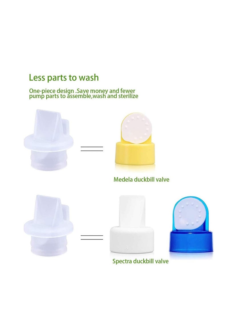 Y&D - Breast Pump Accessories, Duckbill Valves for Most Pumps, Replacement Silicone Valves, BPA/DEHP Free (6 Pack) - Image 1